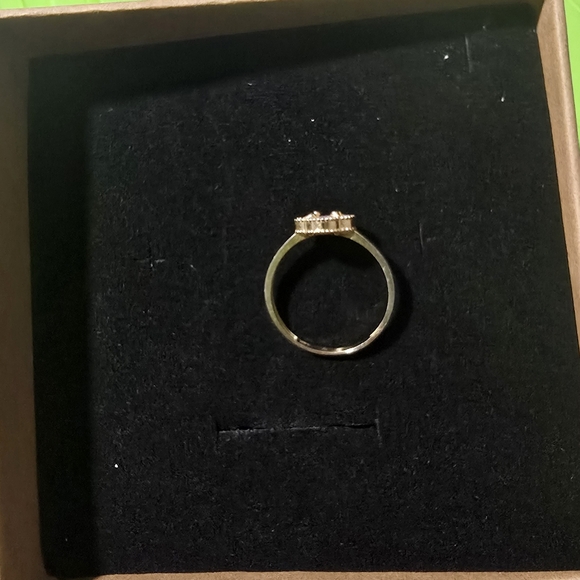 Ring 14k Italian real gold rose clover  guaranteed size 7 new - Picture 4 of 9